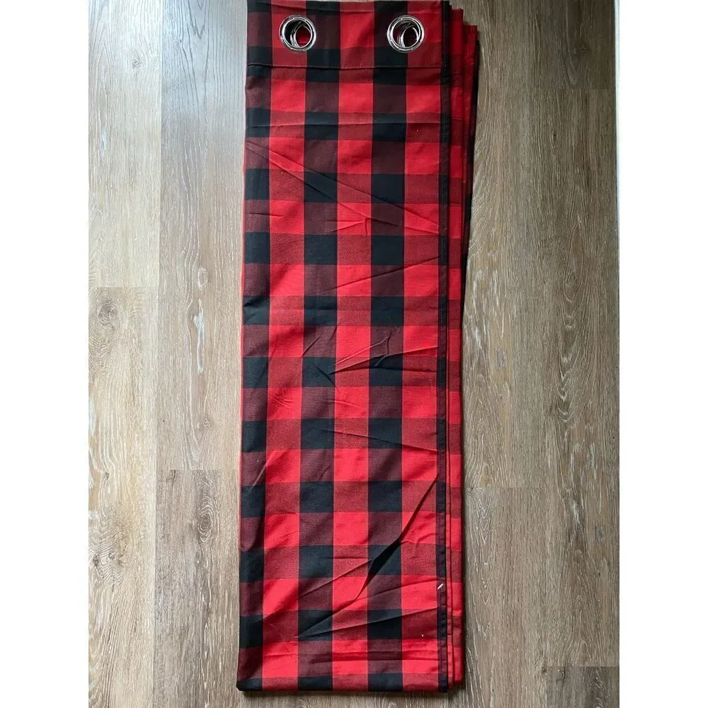 Buffalo Plaid Curtain Includes 2 panels